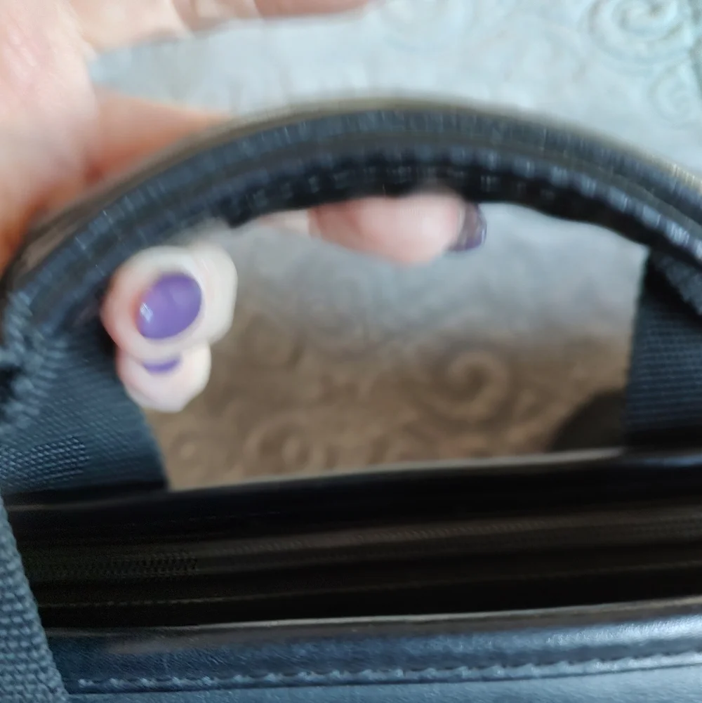 BNNU Black Nylon Zippered Attache/Computer Case